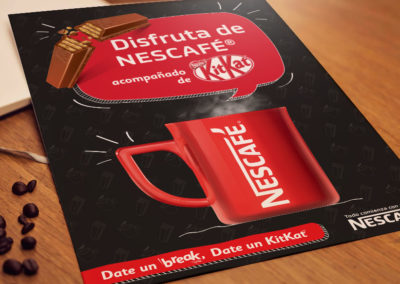 Nescafé y Kit Kat